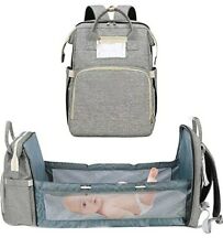 Changing Nappy Bag Built In Changing Mat Pad Bassinet Travel Cot Grey - Fab Gift for sale  Shipping to South Africa