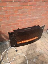 black curved electric fire for sale  BASINGSTOKE