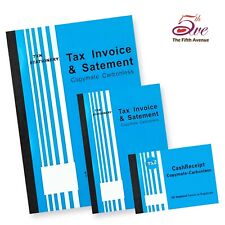 A4/A5 100 Leaf Tax Invoice Statement Cash Receipt Book Duplicate Business Bulk for sale  Shipping to South Africa