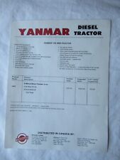 1985 Yanmar 146 Mini Trator Folha de Especificações e Folheto Lista de Preços comprar usado  Enviando para Brazil