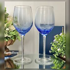 Crackle wine glasses for sale  Scottsdale