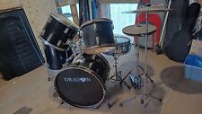 Drum kit black for sale  BEAWORTHY