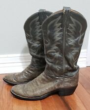 Tony Lama Exotic Ostrich Western Boots 11.5 D Gray for sale  Shipping to South Africa