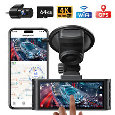 REDTIGER 4K Dash Cam frontal e traseira, tela sensível ao toque F7N 3,18 polegadas, cartão de 64GB grátis comprar usado  Enviando para Brazil