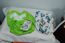 NWT New Rumparooz one size Green Cloth Diaper Cover w/ Kangaroo Logo & liibit for sale  Shipping to South Africa
