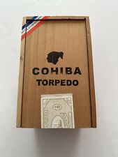 Caixa de charuto de madeira torpedo COHIBA comprar usado  Enviando para Brazil