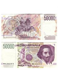 Banconota 50000 lire usato  Crespellano