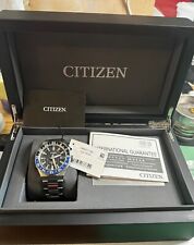 Relógio masculino Citizen Series 8 GMT automático mostrador preto NB6031-56E comprar usado  Enviando para Brazil