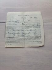 1927 gun licence for sale  LINCOLN