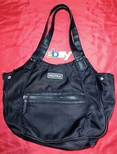 Bolso de hombro vintage NAUTICA equipo de vela negro nailon lona 2 asas para mujer segunda mano  Embacar hacia Mexico