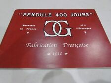 pendules 400 jours d'occasion  Expédié en Belgium