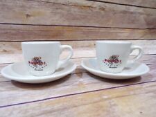 Bongos Cuban Cafe Orlando Espresso Cup Saucer Set Iti China Downtown Disney for sale  Shipping to South Africa