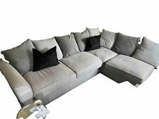 grey fabric corner sofa for sale  STOCKPORT