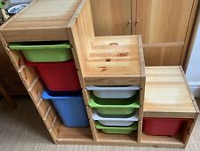 IKEA wooden trofast storage unit. Stepped and includes plastic trays. for sale  MACCLESFIELD