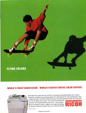 Vintage RICOH Digital Copiadora Colorida Revista Impressão Anúncio Anos 90 Skate Cara Homem, usado comprar usado  Enviando para Brazil