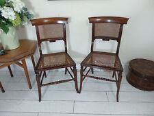 Pair cane chairs for sale  SKIPTON