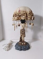 Abajur de mesa Wicked Skulls and Bones Halloween gótico peça rara vintage comprar usado  Enviando para Brazil