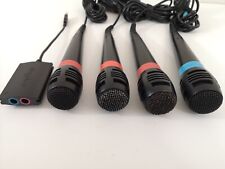 Sony PS2 Official Singstar Microphones x 4  - USB Adapter - Wired  for sale  Shipping to South Africa