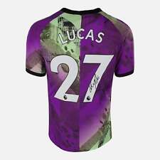 Camisa Tottenham Hotspur assinada por Lucas Moura 2021-22 terceira distância [27] comprar usado  Enviando para Brazil