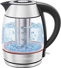 Chefman 1.8L Glass Electric Kettle with Infuser for sale  Shipping to South Africa