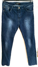 Pantalon jeans imprimee d'occasion  Flers