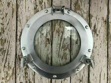 Vidrio de ojo de buey de 15" acabado plata natural decoración náutica ventana de cabina de barco para nuevo segunda mano  Embacar hacia Argentina