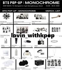 [PRÉ-VENDA] BTS 2024 POP-UP: MERCHANDIS OFICIAL MONOCROMÁTICO MD + Rastreamento + Brindes comprar usado  Enviando para Brazil