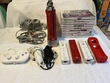 Wii Red console With Games for sale  Shipping to South Africa