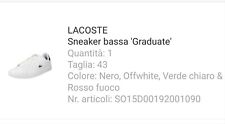 scarpe lacoste sneakers usato  Bari