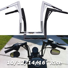10" 12" 14" 16" Rise Ape Hangers Handlebar for Harley Sportster Softail Dyna XL for sale  USA