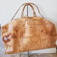 Bolsa tote de viagem Sergio de couro feita à mão 22x11x9 peça de couro cru para artesão comprar usado  Enviando para Brazil