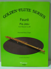Gabriel Faure Pie Jesus de Réquiem op 48 flauta y piano u órgano partitura, usado segunda mano  Embacar hacia Argentina