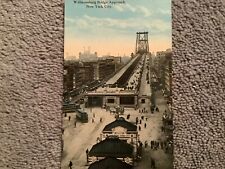 Postal de colección de Williamsburg Bridge Approach, ciudad de Nueva York segunda mano  Embacar hacia Mexico