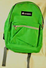 Mochila Everest verde claro alças acolchoadas bolsos com zíper poliéster forte, usado comprar usado  Enviando para Brazil