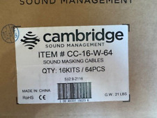 Used, Set of 4 Cambridge Sound CC-16-W-4 White 16ft Cat 3 Cables For QT Emitters for sale  Shipping to South Africa