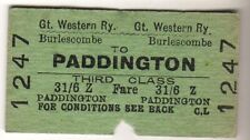 Railway ticket gwr for sale  Shipping to Ireland