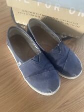 Toms boys navy for sale  MANCHESTER
