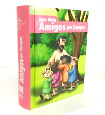 Biblia infantil Amigos por siempre RVR1960 para niña Rosa massa dura comprar usado  Enviando para Brazil