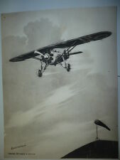 Lithographie originale aviatio d'occasion  Paris XI