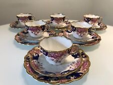STUNNING ANTIQUE ALLERTONS   18 PIECE FLORAL DECORATED PORCELAIN TEA SET for sale  Shipping to South Africa