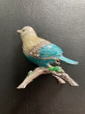 Enamelled metal bird for sale  GUILDFORD