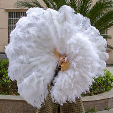Abanicos de plumas de pavo avestruz plegables de mano para pluma abanico de plumas de baile decoración segunda mano  Embacar hacia Argentina