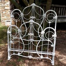 white vintage bed iron frame for sale  Calhoun