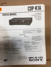 Manual de servicio Sony CDP-K1A *Original* segunda mano  Embacar hacia Argentina