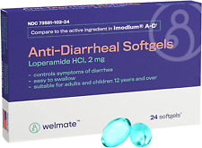 Usado, WELMATE cápsulas blandas antidiarreicas | loperamida HCL 2 mg | alivio de los síntomas de la diarrea  segunda mano  Embacar hacia Argentina