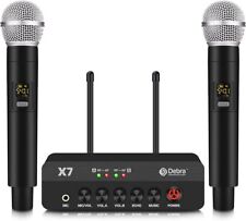 D Debra PRO X7 UHF Wireless Microphone System With Optical Dual Handheld Mic for sale  Shipping to South Africa