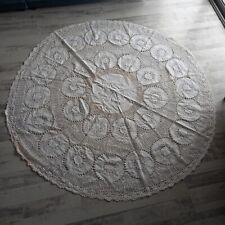 Antique round tablecloth d'occasion  Expédié en Belgium