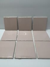 1950's Vintage Reclaimed Ceramic Wall Tile - Pastel Pink  4 x 4 Bathroom Stylon. for sale  Shipping to South Africa