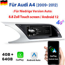 8.8" Carplay do Audi A4 / A5 / B8 / S4 / S5 Android 12 Radio samochodowe GPS Nawigacja WIFI BT 4 + 64G na sprzedaż  Wysyłka do Poland