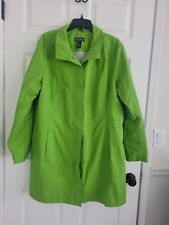 Eddie Bauer Impermeable Trinchera Abrigo Para Mujer Talla XXL Verde Lima Conjunto de Primavera, usado segunda mano  Embacar hacia Argentina